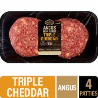 Private Selection® 1.33 lb. Angus Beef Patties Triple Cheddar