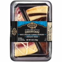 Private Selection™ White Chocolate Raspberry Tuxedo Cheesecake Slices Perspective: Main