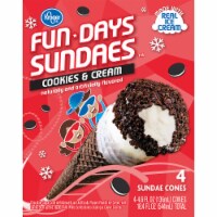 Kroger® Fun Days Sundaes™ Cookies & Cream Sundae Cones Perspective: Main