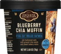 Private Selection™ Blueberry Chia Muffin Steel-Cut Rolled Oatmeal Cup Perspective: Main