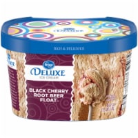 Kroger® Deluxe Black Cherry Root Beer Float Ice Cream Tub Perspective: Main