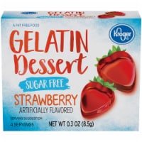 Kroger® Sugar Free Strawberry Flavored Gelatin Dessert Perspective: Main