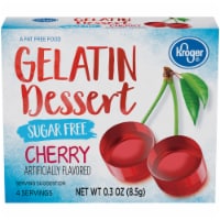 Kroger® Sugar Free Cherry Flavored Gelatin Dessert Perspective: Main