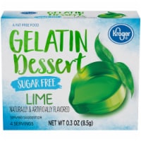 Kroger® Sugar Free Flavored Lime Gelatin Dessert Perspective: Main