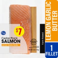 Kroger® Lemon Garlic Butter Cedar Plank Atlantic Salmon