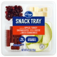 Kroger® Apples Turkey Sausage White Cheddar Cheese & Dried Cranberries Snack Tray