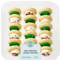 Bakery Fresh Vanilla Green & White Frosted Cookies