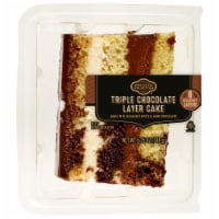 Private Selection 3-Layer Triple Chocolate Cake Slice Perspective: Main