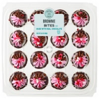 Bakery Fresh Valentine's Pink and Chocolate Icing Mini Brownies Party Platter Perspective: Main