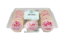 Bakery Fresh Valentine's Vanilla Pink Mini Frosted Cookies Perspective: Main