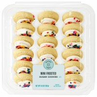 Bakery Fresh Rainbow Sprinkles Mini Vanilla Frosted Sugar Cookies Perspective: Main