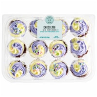 Bakery Fresh Spring Chocolate Mini Cupcakes Perspective: Main