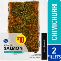 Kroger® Farm Raised Atlantic Salmon Fillets Chimichurri Perspective: Main
