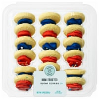 Bakery Fresh Patriotic Vanilla Mini Frosted Sugar Cookies Perspective: Main