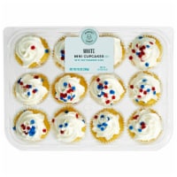 Bakery Fresh Patriotic Vanilla Cupcakes Perspective: Main