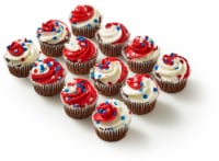 Bakery Fresh Chocolate Patriotic Cupcakes Perspective: Main