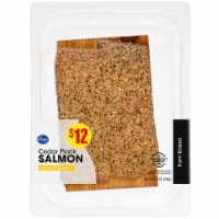 Kroger® Farm Raised Lemon Pepper Atlantic Salmon Portions Cedar Plank Perspective: Main