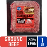 Kroger® 80/20 Ground Beef Pack 1 LB Perspective: Main