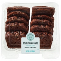 Bakery Fresh Double Chocolate With Chocolate Chips Sliced Loaf Cake Perspective: Main