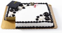 Bakery Fresh Graduation White Half Sheet Cake Perspective: Main