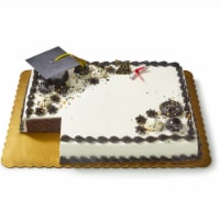 Bakery Fresh Graduation Chocolate Half Sheet Cake Perspective: Main