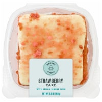 Bakery Fresh Strawberry & Cream Cheese Square Cake Perspective: Main