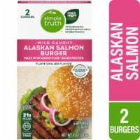 Simple Truth® Wild Caught Alaskan Protein Salmon Burger Perspective: Main