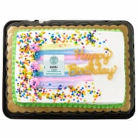 Bakery Fresh Marble Sheet Cake with Whipped Icing Perspective: Main