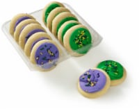 Bakery Fresh Mardi Gras Vanilla Frosted Cookies Perspective: Main