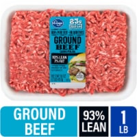 Kroger® 93/7 Ground Beef Tray 1 LB Perspective: Main