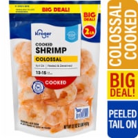 Kroger® Colossal Shrimp Cooked Peeled & Deveined Tail On BIG DEAL! Perspective: Main
