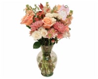 Bloom Haus™ Vanderpump Perfectly Peach Fresh Cut Flower Arrangement in Vase Perspective: Main