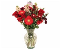 Bloom Haus Vanderpump Crimson Romance Fresh Cut Flower Arrangement in Vase Perspective: Main