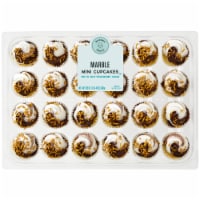 Bakery Fresh Graduation Mini Chocolate and Vanilla Swirl Cupcakes