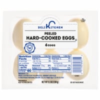 Deli Kitchen Peeled Hard-Cooked Eggs 6ct Perspective: Main