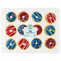 Bakery Fresh Patriotic Mini Iced Donuts Perspective: Main