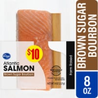 Kroger® Farm Raised Brown Sugar Bourbon Atlantic Salmon Portions Cedar Plank Perspective: Main