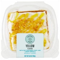 Bakery Fresh 1 Layer Lemon Cake Square with Buttercreme Icing