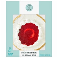 Bakery Fresh Strawberries and Creme Ice Cream Cake Perspective: Main