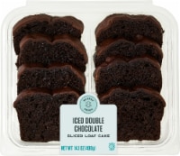 Bakery Fresh Double Chocolate Sliced Loaf Cake Perspective: Main