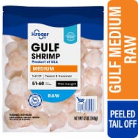 Kroger® Wild Caught Medium Raw Gulf Shrimp Peeled & Deveined Tail Off Perspective: Main