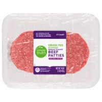 Simple Truth® 85/15 Grass Fed Natural Ground Beef Patties Perspective: Main