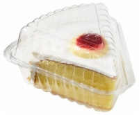 Bakery Fresh Raspberry Cream Crunch Cake Slice