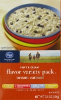 Kroger® Fruit & Cream Instant Oatmeal Variety Pack Perspective: Main