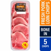 Kroger® Bone-In Pork Loin Chops Perspective: Main