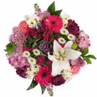 Bloom Haus™ Flowers Euro Bouquet - Pink / Green / Purple Perspective: Main