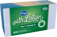Kroger® 2-ply with Lotion Aloe + Vitamin E Facial Tissues Perspective: Main
