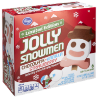 Kroger® Holiday Jolly Snowmen Ice Cream Bars Perspective: Main