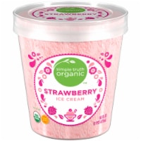 Simple Truth Organic™ Strawberry Ice Cream Perspective: Main