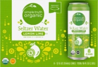 Simple Truth Organic™ Lemon Lime Flavored Seltzer Water Cans